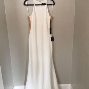 NWT!  Wedding event gown 💍Lulu’s White Maxi Dress